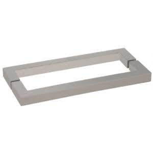 Brushed Nickel 24 inch Square Back-to-Back Towel Bar A86182