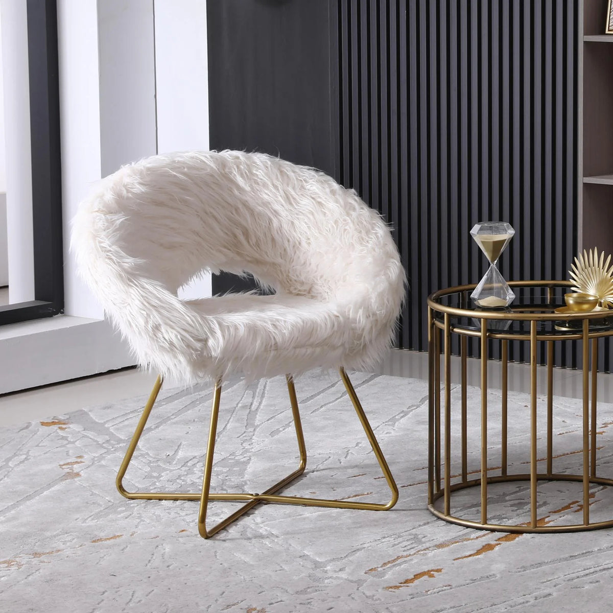 Off-White Bucket Chair F29704