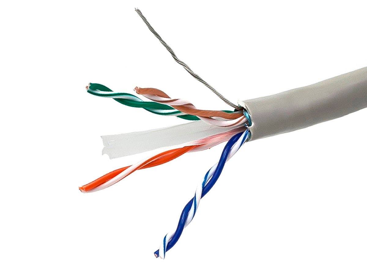Cat.6 STP Network Cable, 500', Gray D537