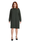Plus Size Turtleneck Sweater Dress Z96260