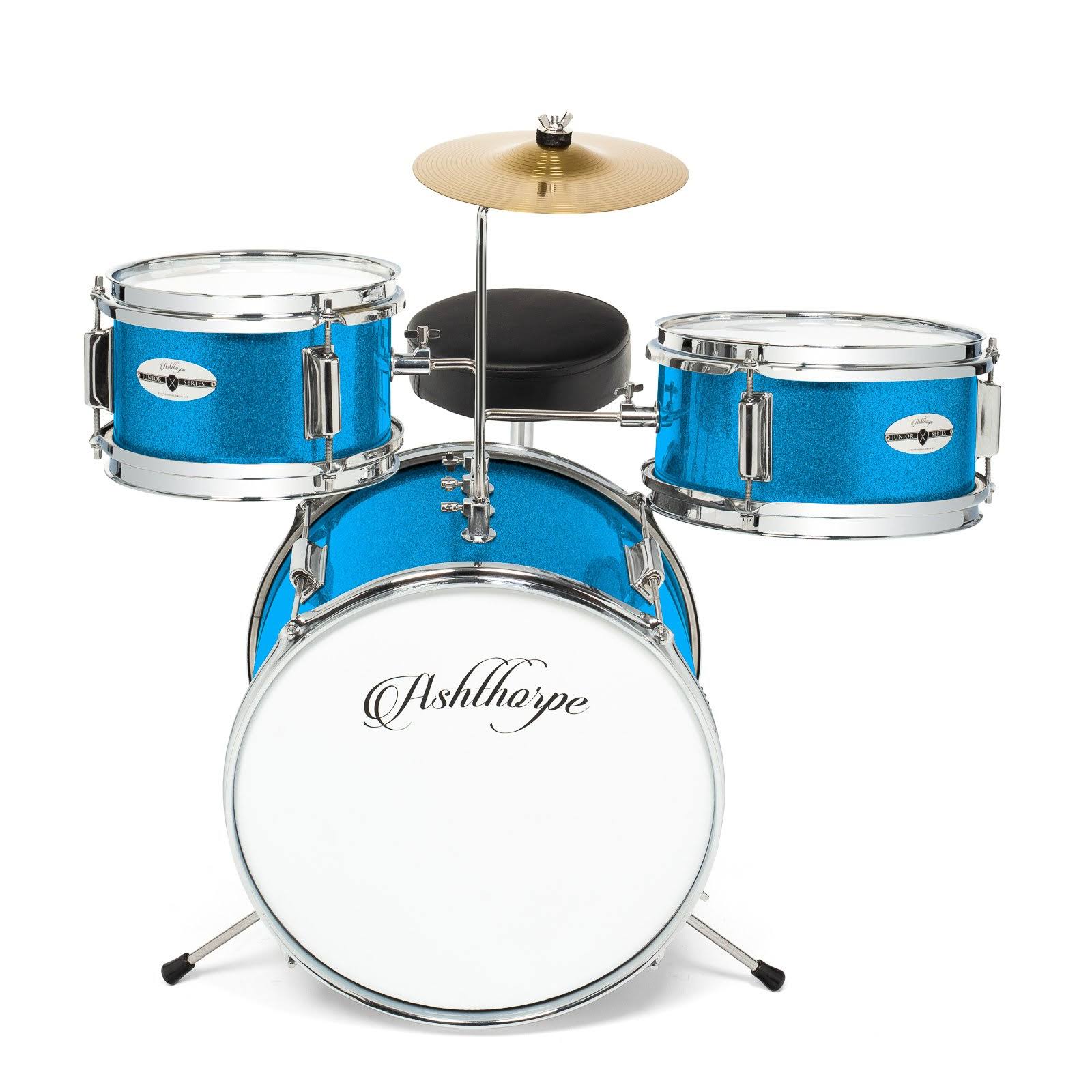 3-Piece Junior Drum Set with Bass, Throne, Cymbal, Pedal X8611