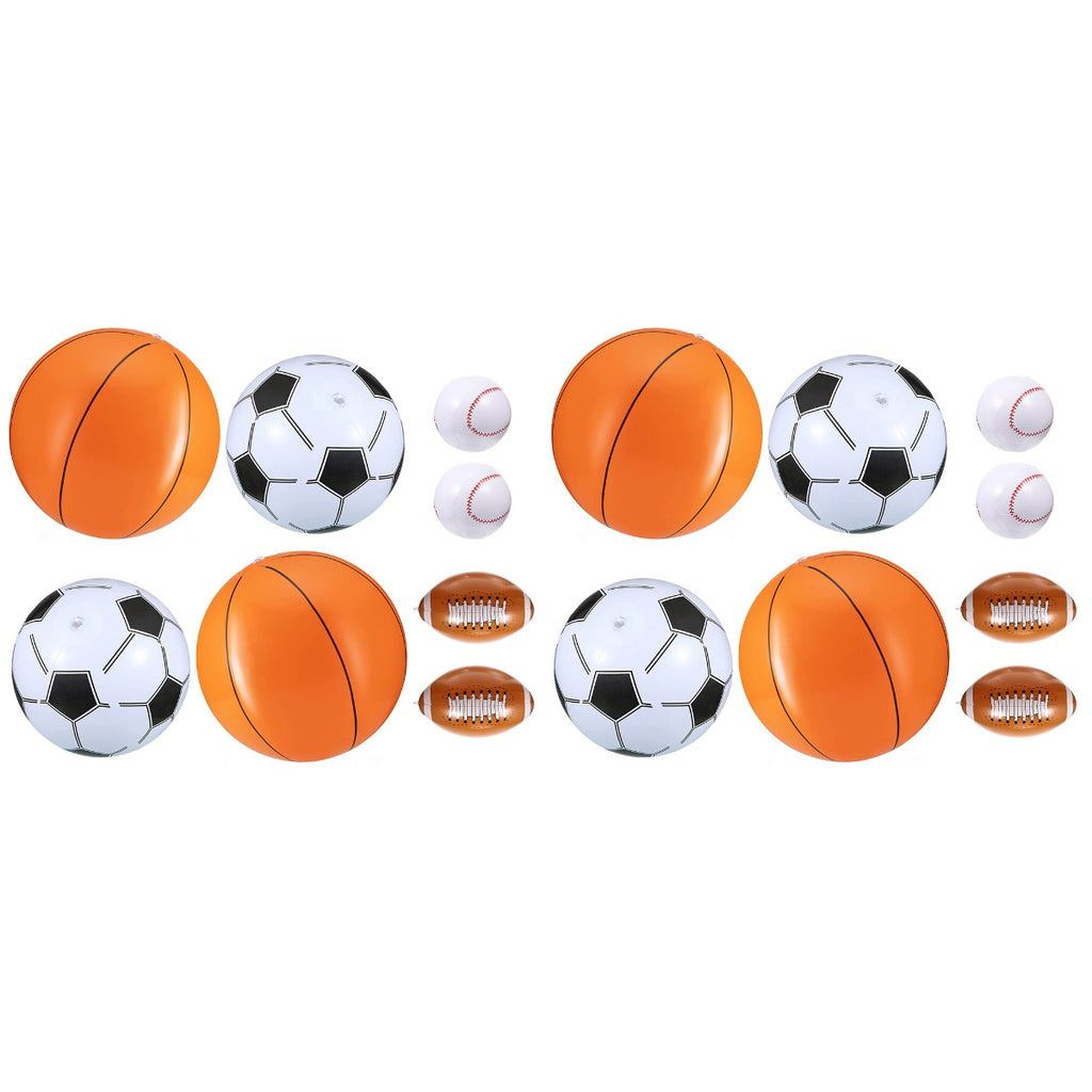 16 Pcs Inflatable Beach Ball Set O65574