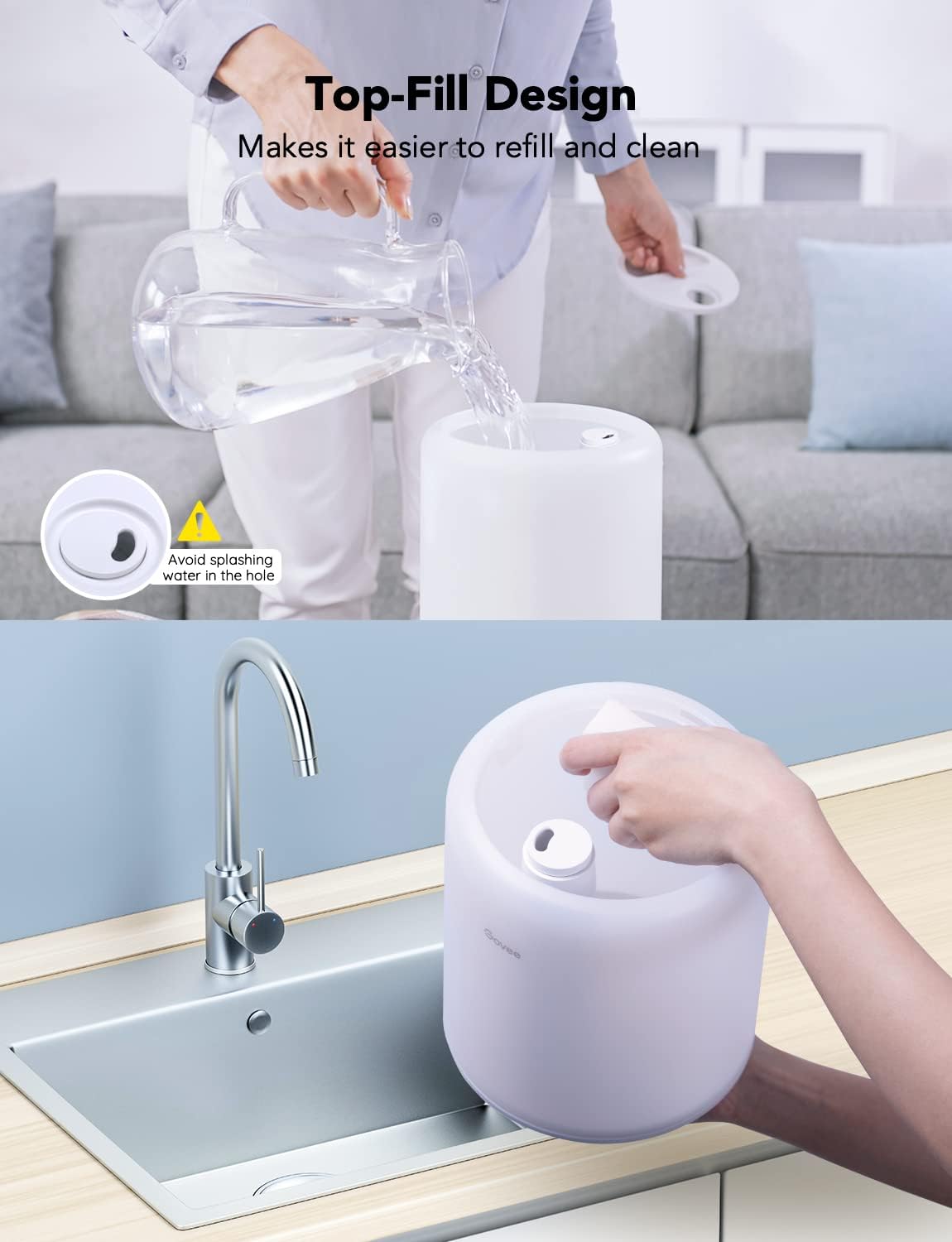 3L Top Fill Cool Mist Humidifier Pack of 2 V790565
