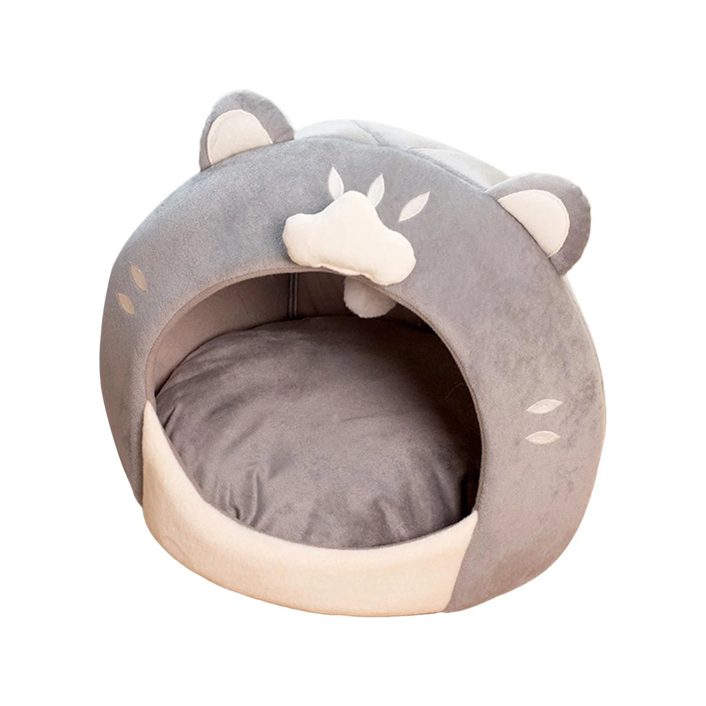 Cat Bed with Plush Ball Inner Cushion Machine Wash N228