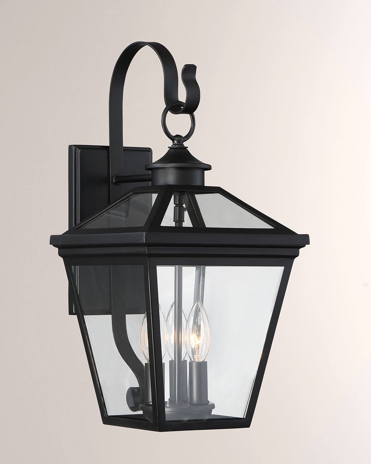 Black Steel Wall Lantern B837910