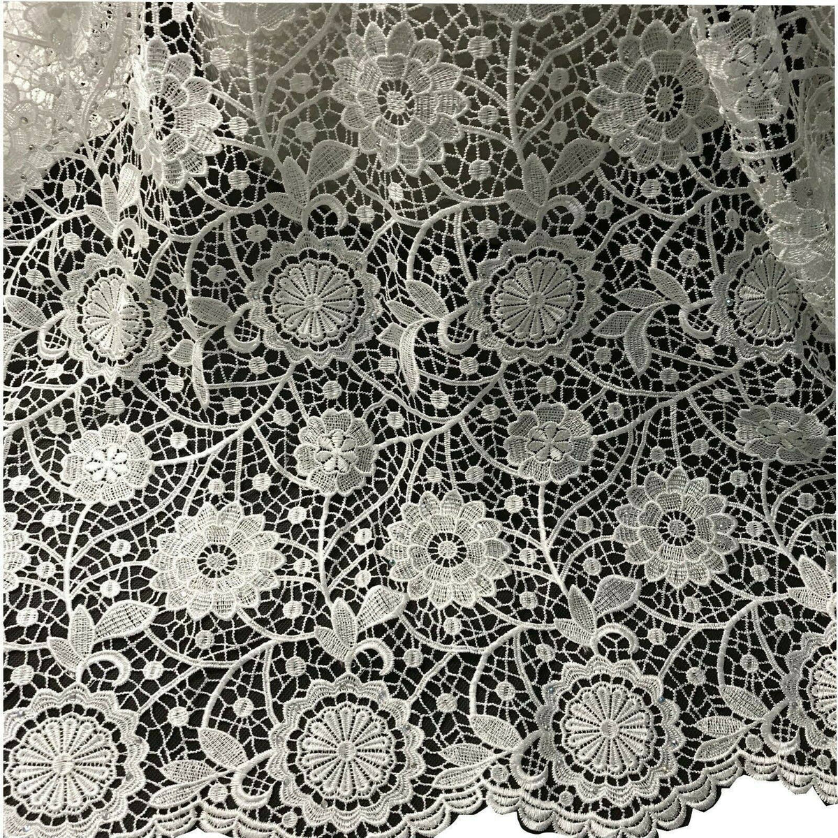 Orange Wedding Dress Tulle Lace Fabric B49713