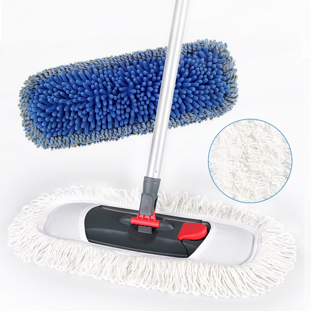Microfiber Dust Mop Flat Mop for Tile Floor Marble Cleaning Z56782