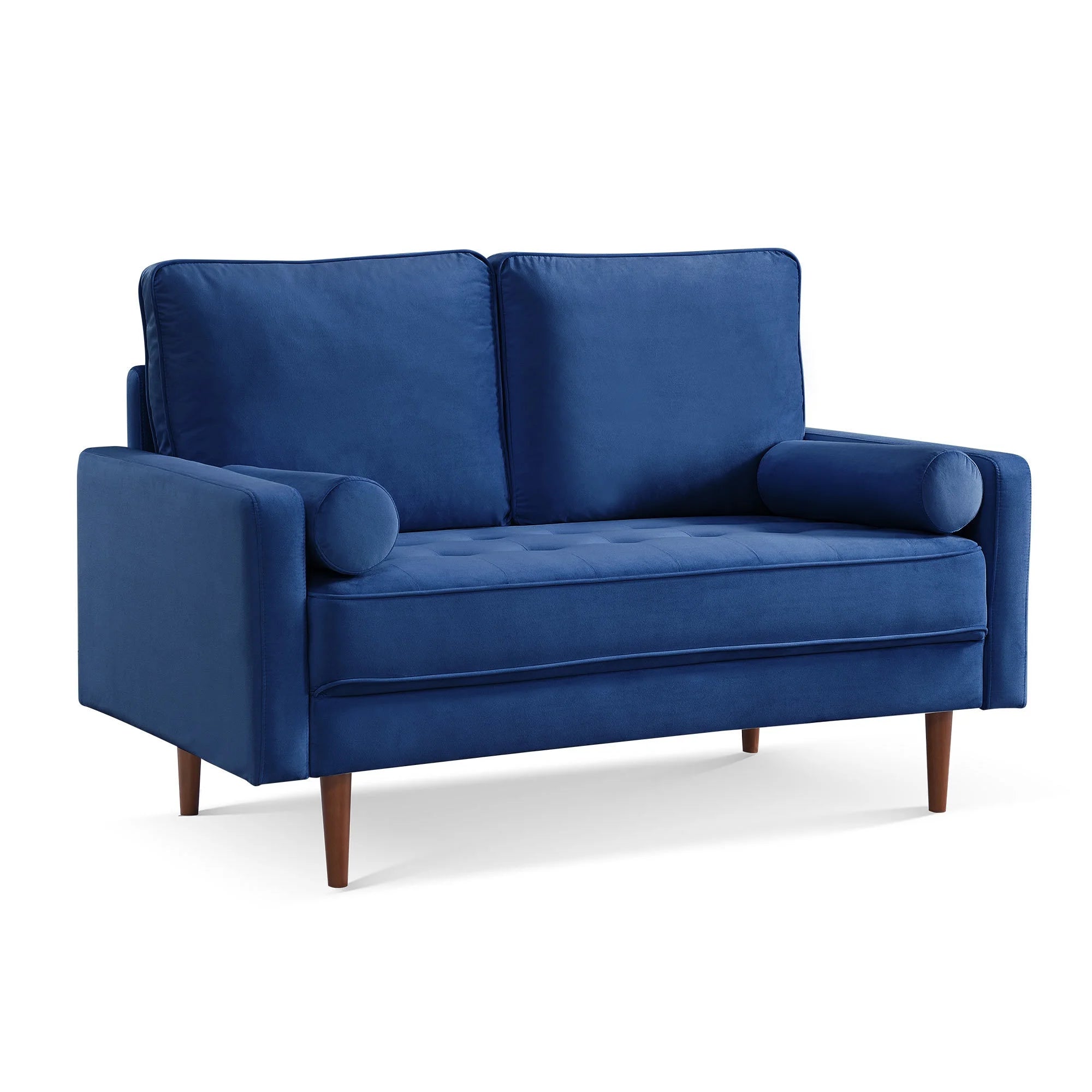 Blue Velvet Tufted Sofa Couch I13812