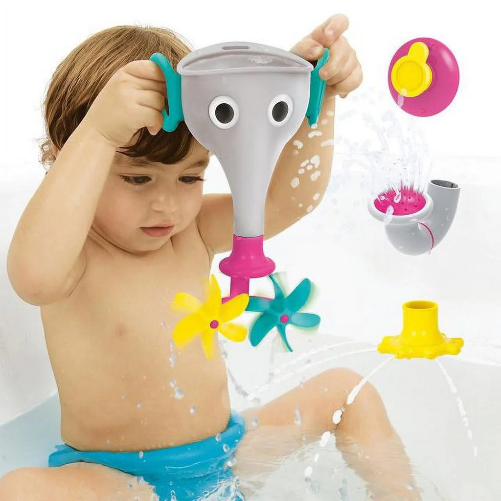 Blue Bath Toy with Interchangeable Trunk Accessories J184