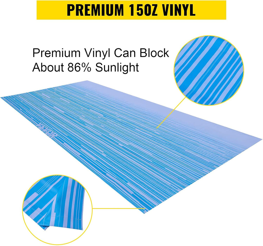 Ocean Blue 15oz Vinyl RV Awning Replacement Canopy S33892