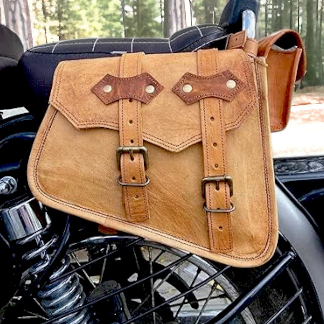 Leather Saddle Bag Set of 3 E479