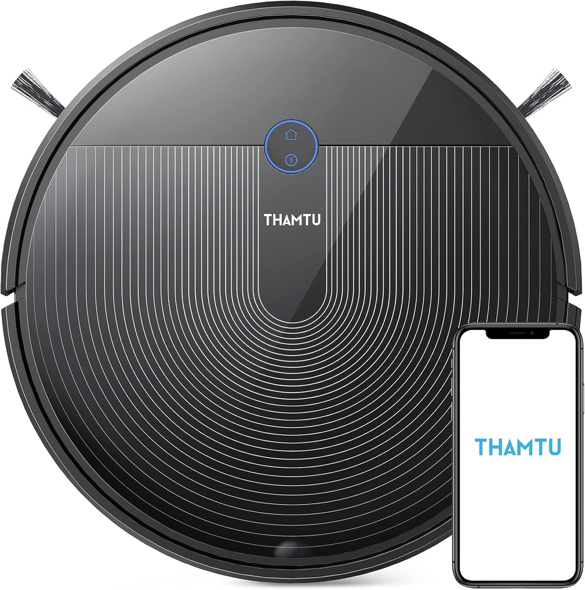Robot Vacuum Cleaner, 150Min Runtime, 2500Pa Suction, Silver with Remote K39566