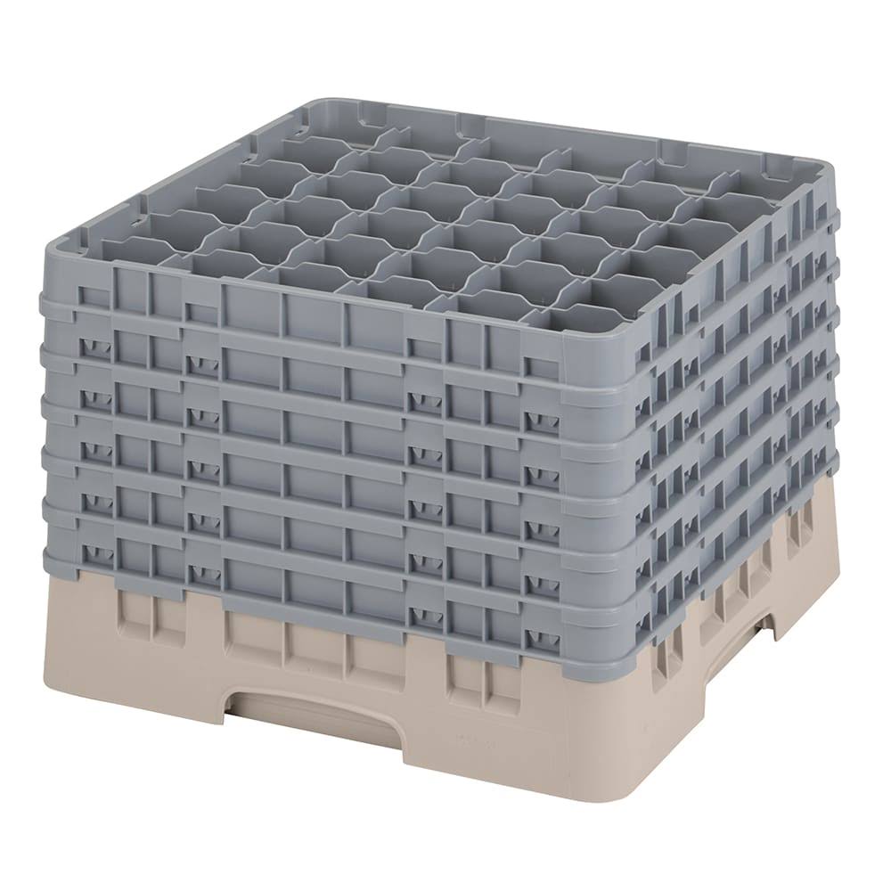 Beige 36 Compartment Glass Rack U736
