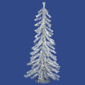 2 Silver Artificial Christmas Tree with 35 Warm White LED Lights L877627