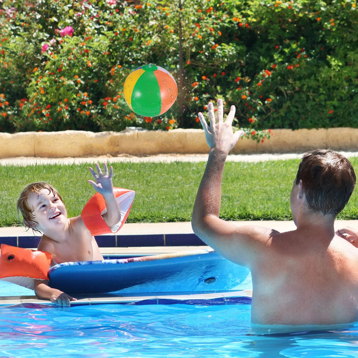 12 Pcs Inflatable Beach Balls Pool Toys R1936