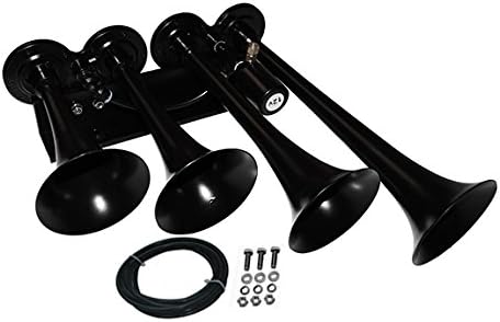 Chrome 4 Trumpet Train Air Horn Pack of 2 J70922