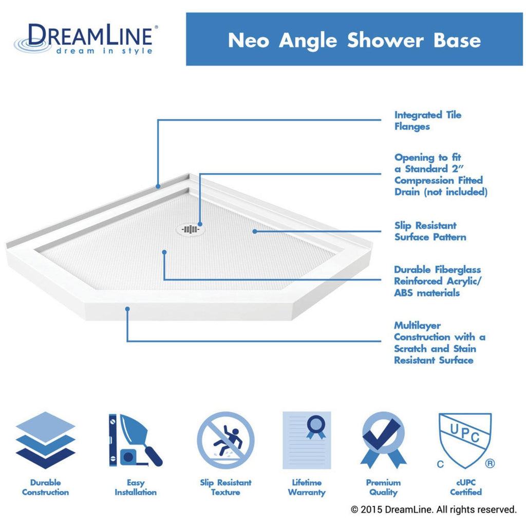 Neo Angle Shower Base L1291