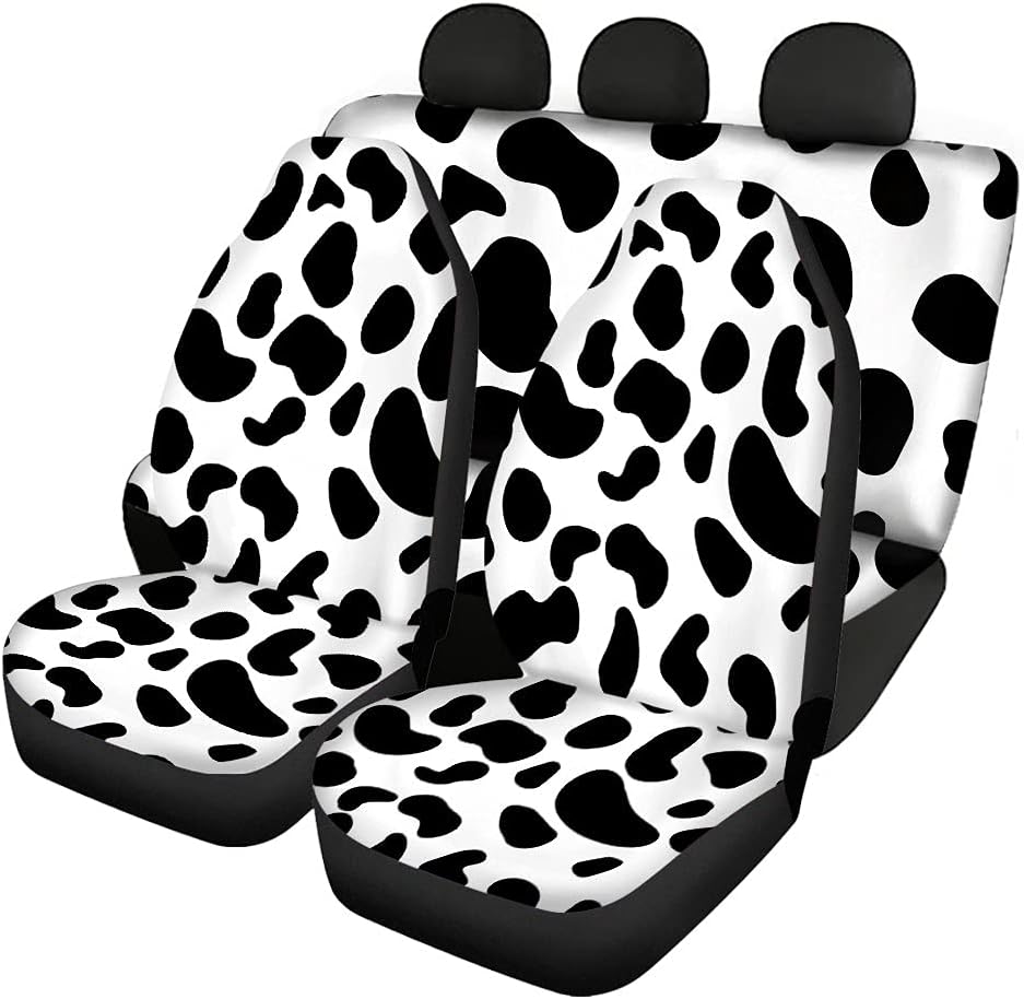 Wolf Print Car Seat Cover Full Set Universal Fit Bucket Seat and Bench Seat Protectors Pack of 3 F576169