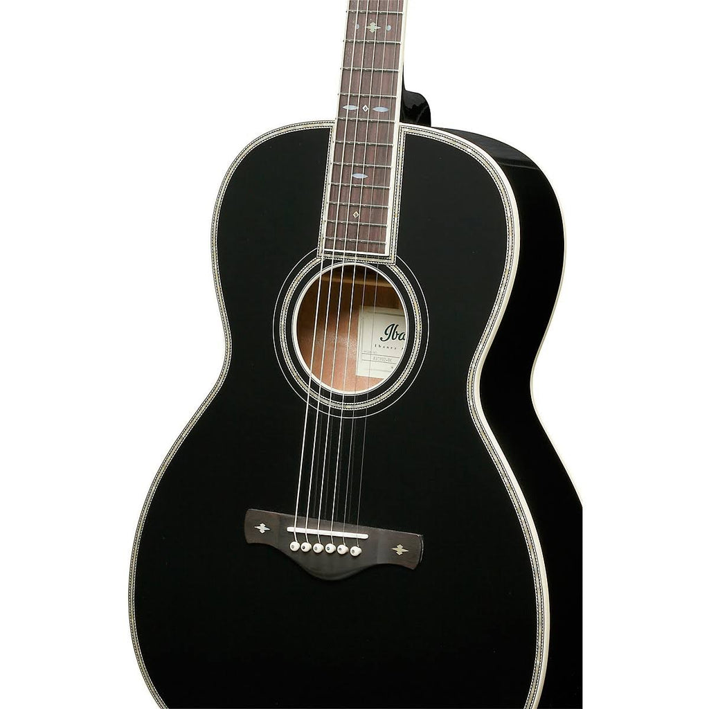 Black Grand Concert Acoustic Guitar K8020
