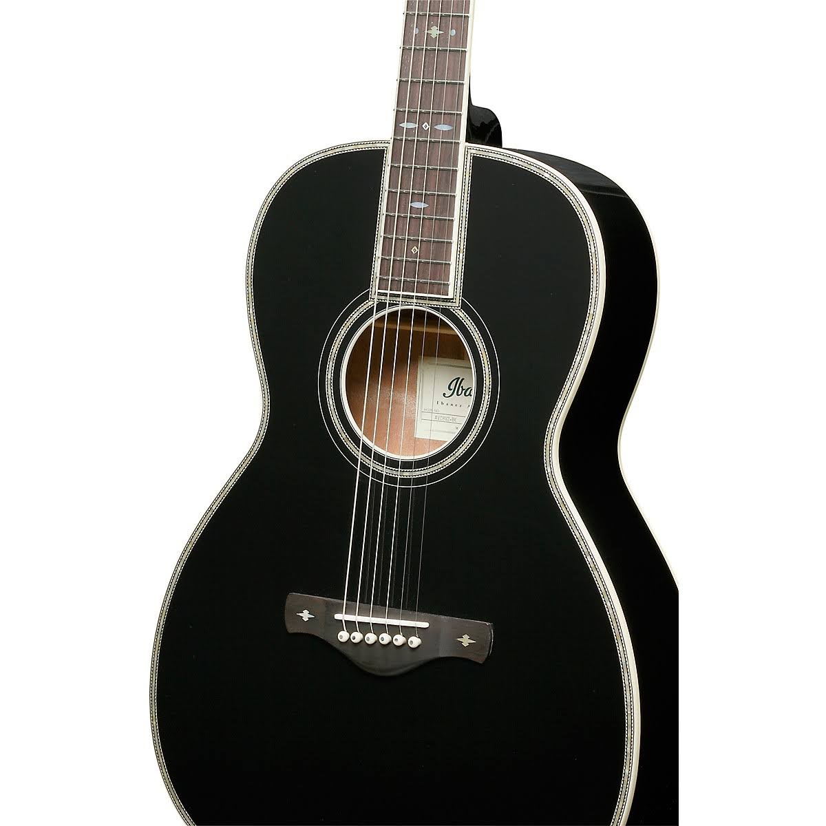 Black Grand Concert Acoustic Guitar K8020