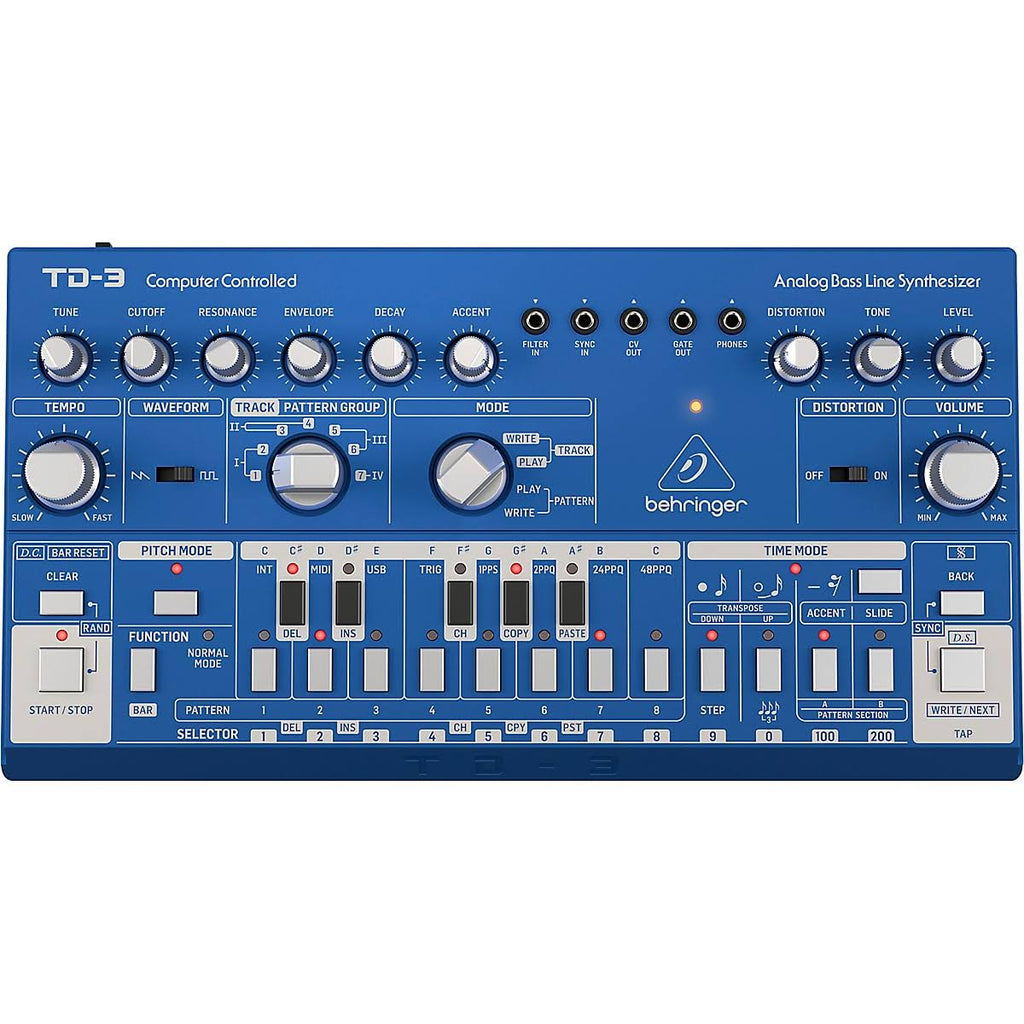 Blue Analog Bass Line Synthesizer G331097
