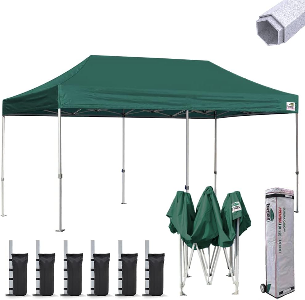 10'x10' Pop-up Canopy Tent with Heavy Duty Wheeled Carry Bag H25054