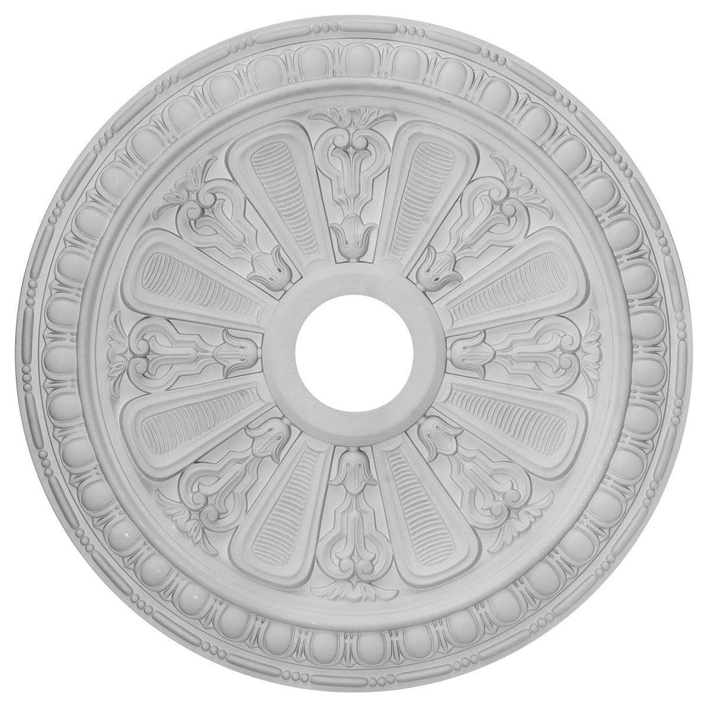 23 1/2x22OD x 3 7/8x22ID x 1x22P Hand-Painted Rubbed Bronze Ceiling Medallion K416