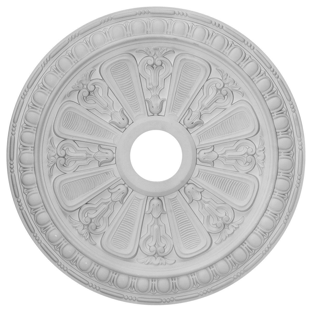 23 1/2x22OD x 3 7/8x22ID x 1x22P Hand-Painted Rubbed Bronze Ceiling Medallion K416