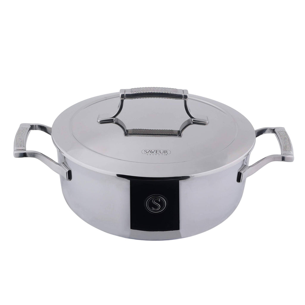4 qt. Tri-Ply Stainless Steel Chef's Pan with Lid O74854
