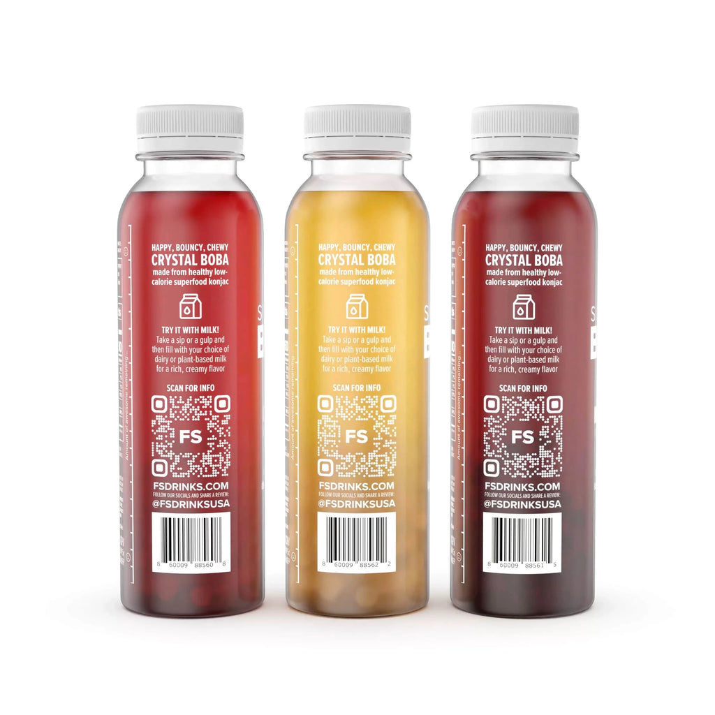 12-Pack of 12oz Bottles Boba Tea Starter Pack C416544