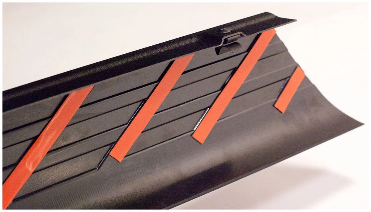 Black Smooth Finish BedRail Caps with Stake Holes, 2-Pc Set M2475