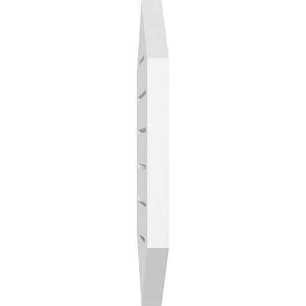 28x22W x 42x22H Vertical Peaked Surface Mount PVC Gable Vent U51992