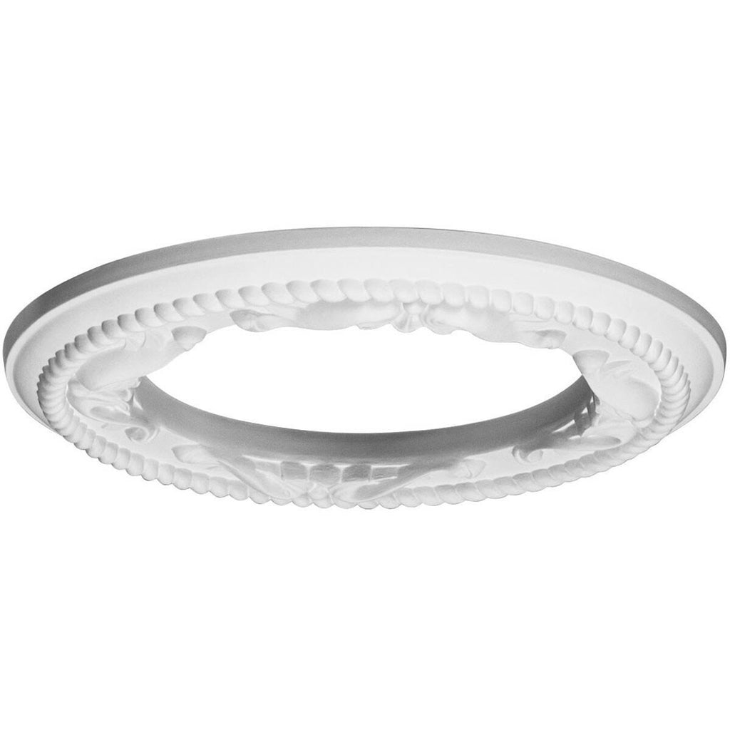 Roped Ceiling Medallion Hand-Painted Smokey Topaz L577023