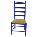 Blue Wood Ladderback Dining Chair B30212