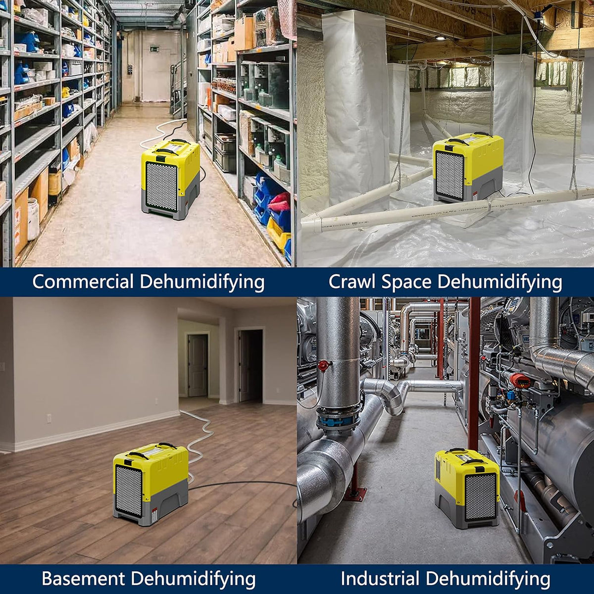 180 PPD Commercial Dehumidifier with Pump Drain Hose V8973