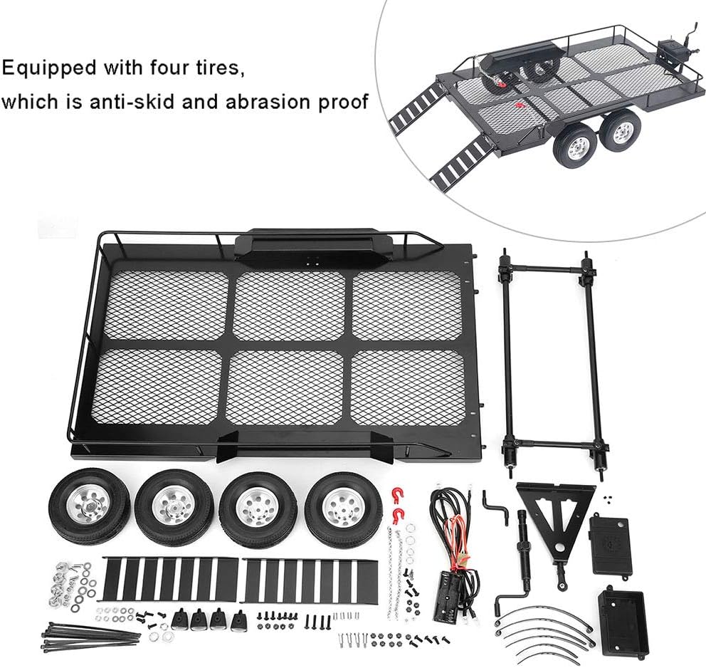 1/10 Scale Heavy-Duty RC Trailer G28255