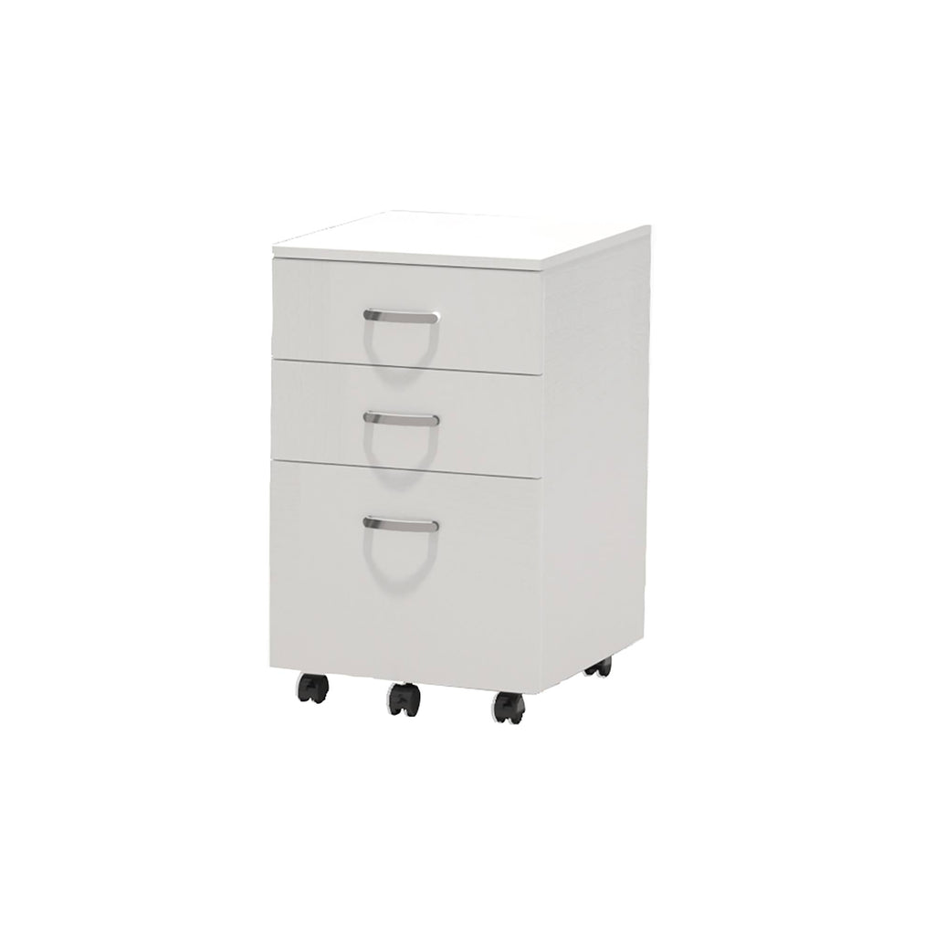 White Mobile File Cabinet X7772