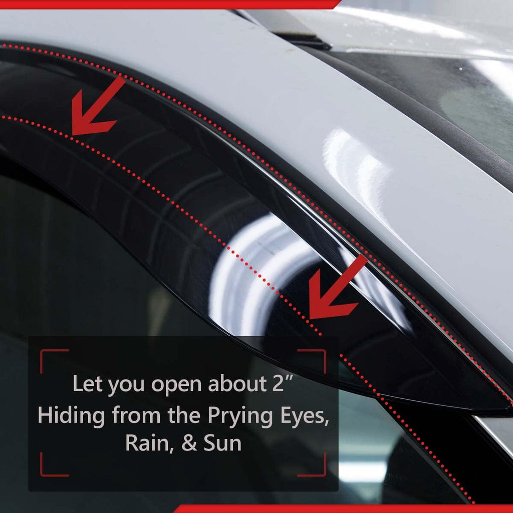 Set of 4 Acrylic Side Window Rain Guards C5563