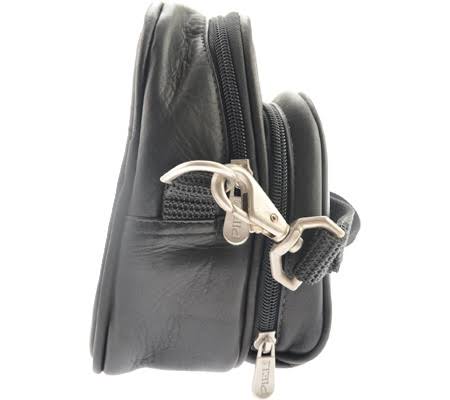 Black Leather Camera Bag W60237