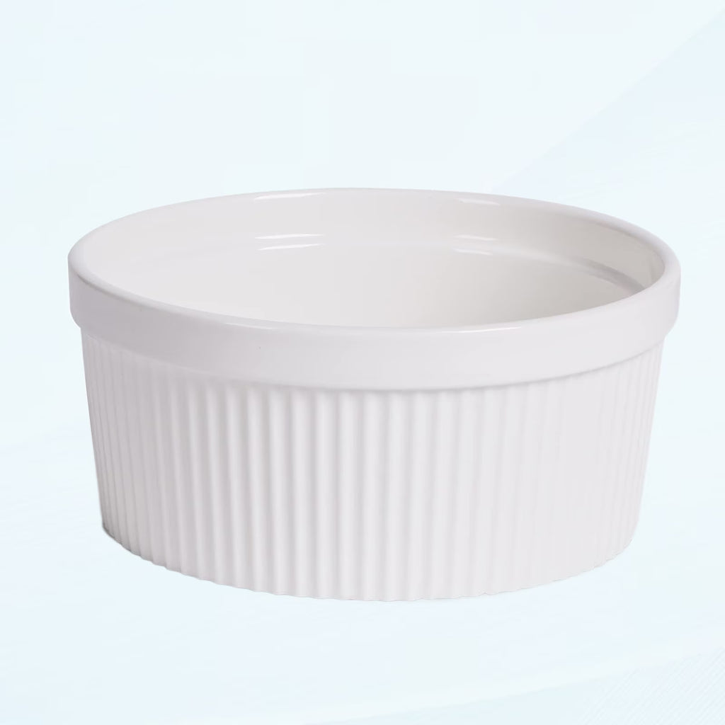 White Porcelain Ramekins 8 inch J68312