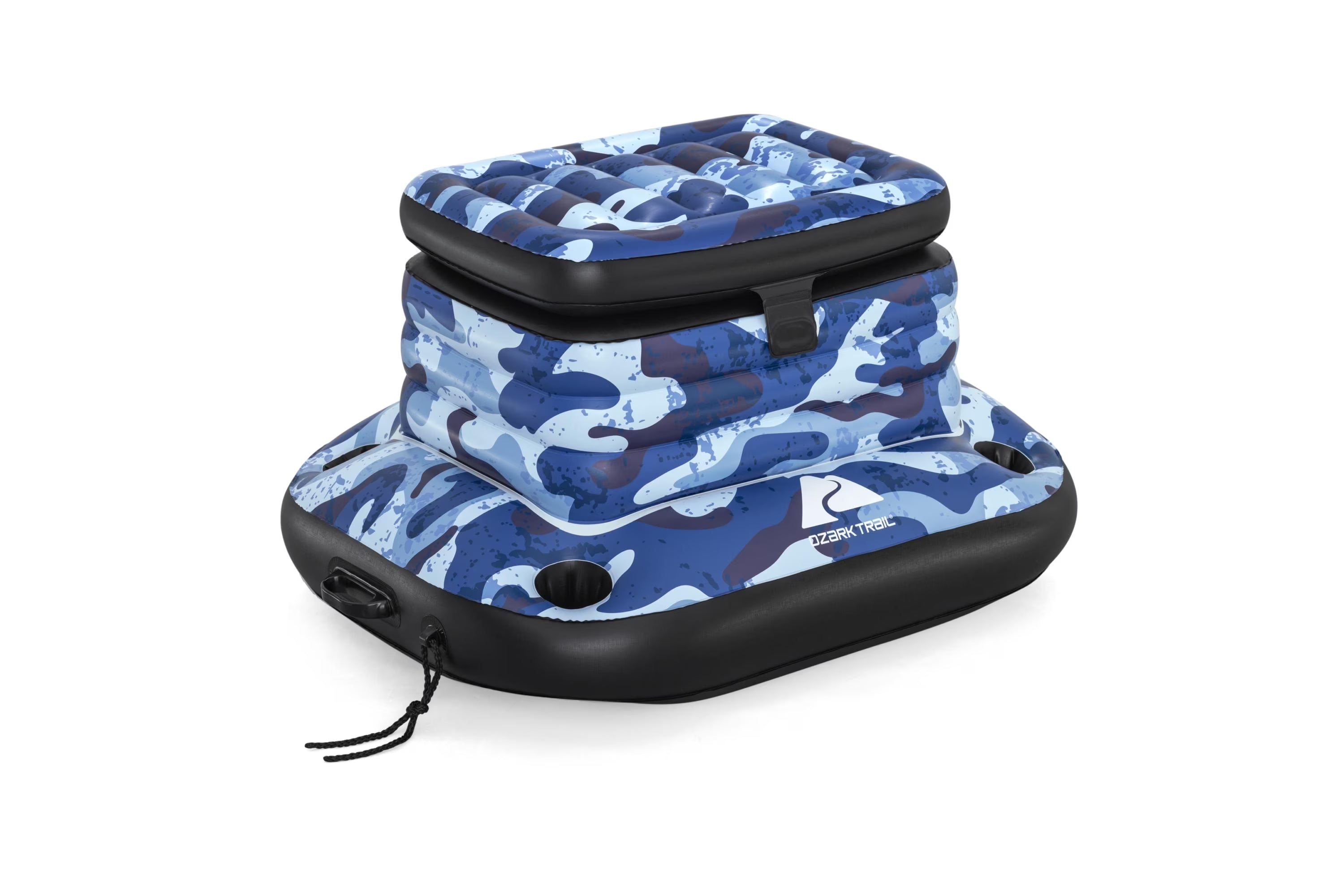 Blue Camo Inflatable Floating Cooler G6391