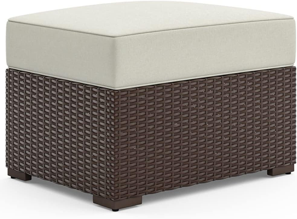 Brown Outdoor Ottoman Y9017