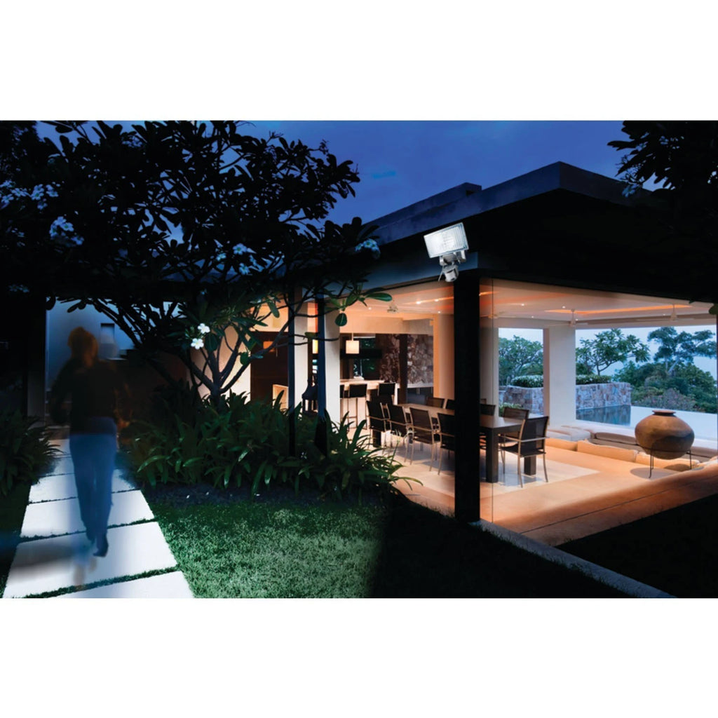 Silver Motion-Activated Solar LED Security Floodlight J1054