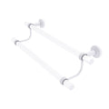 24 in Matte White Double Towel Bar I485
