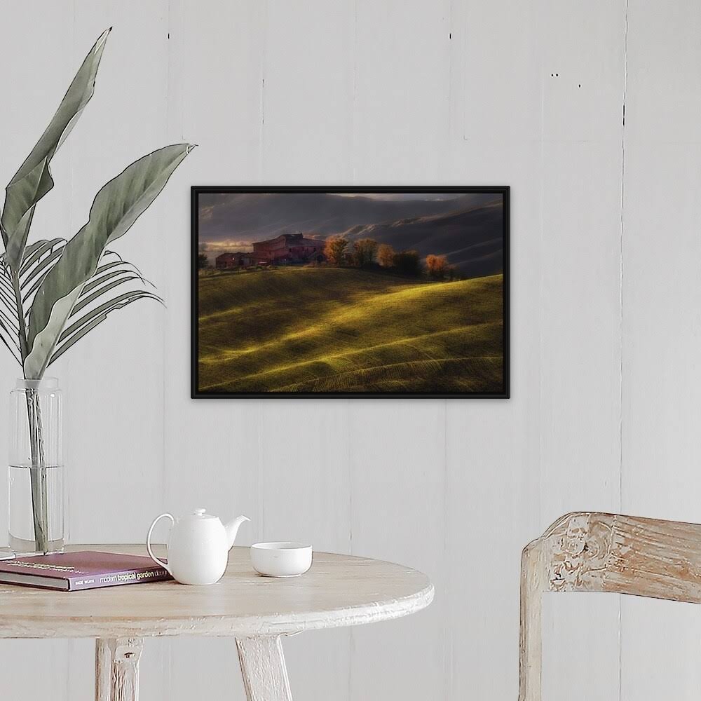 Black Float Frame Canvas Art P591263