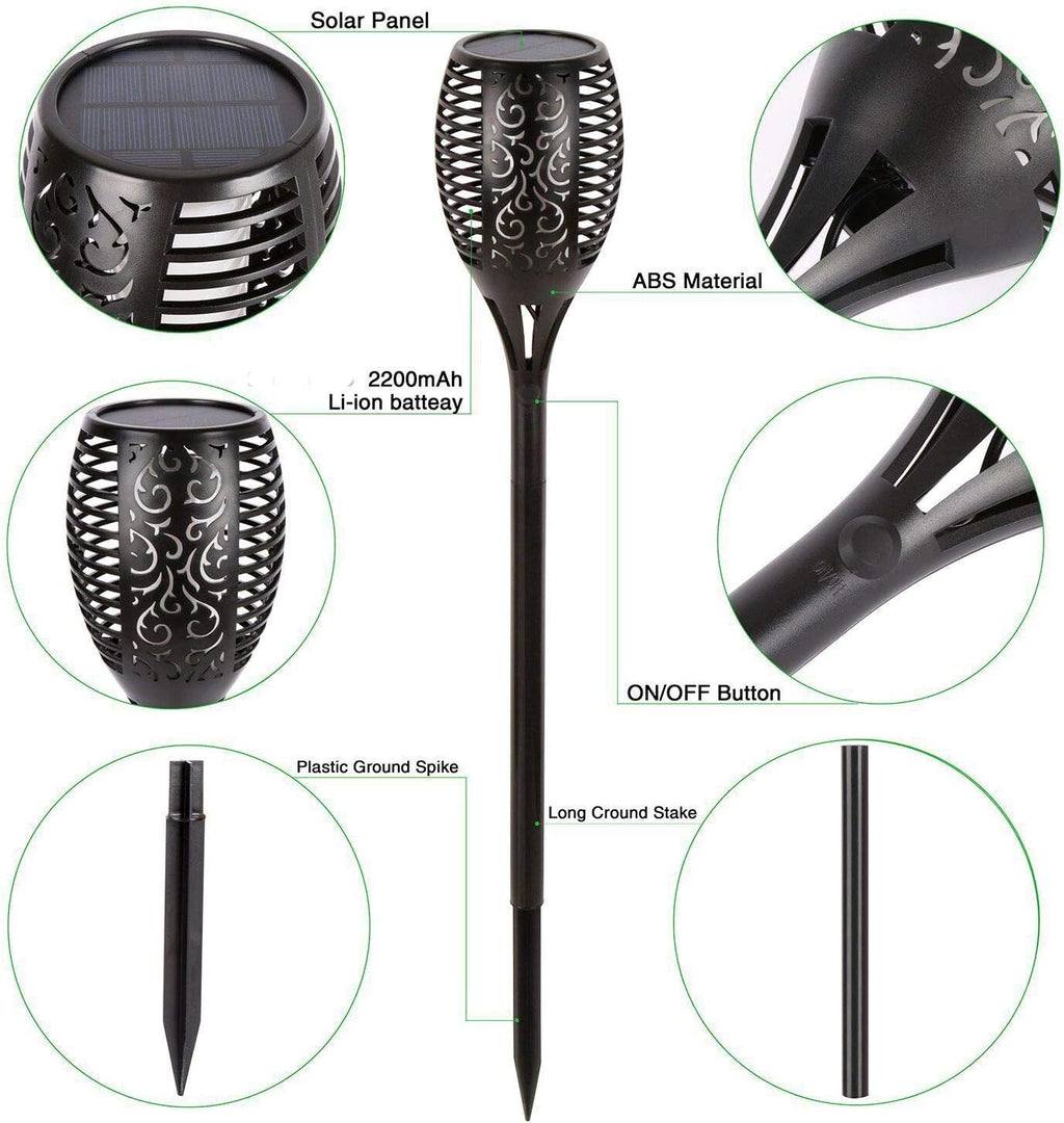 43 LED Solar Torch Lights (6 Pack) G68227
