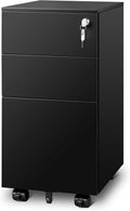 Black 3 Drawer Mobile File Cabinet G762408