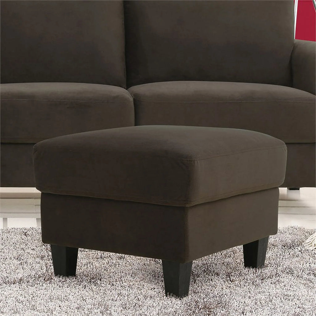 Brown Microfiber Ottoman O935