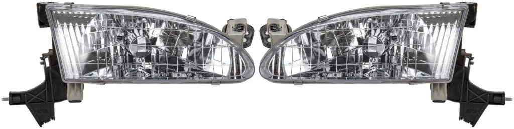 Headlight Assembly Pair for Toyota Corolla 1998 1999 2000 M7329