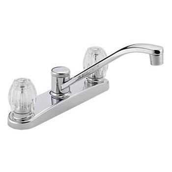 Chrome Two-Handle Kitchen Faucet D5127